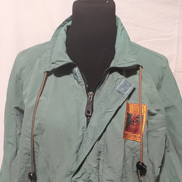 Vntg iridescent oversized "Outdoors Columbia Pictures" Zyng Jacket Small - Picture 2 of 10